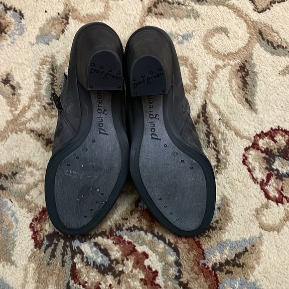 Paul Green Delgado Suede Leather Women's Ankle Boots Dark Gray Size 4.5 - Picture 4 of 8